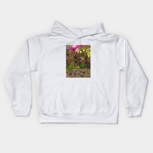 Wild and Neglected, a Garden painting Kids Hoodie